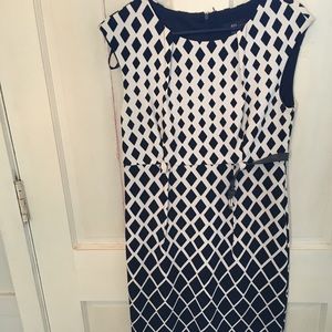 Mid length dress no sleeves